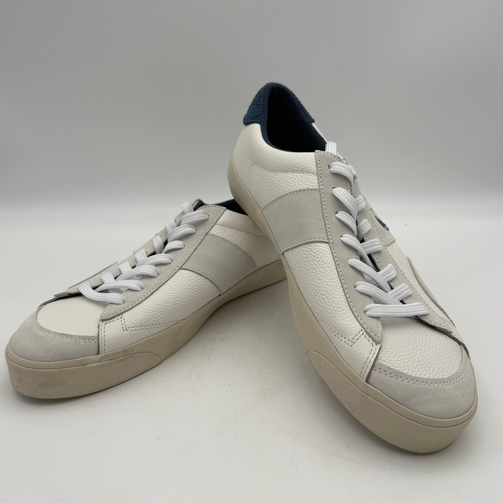 Polo Ralph Lauren Sayer Sport White Leather Suede Sneakers Mens 13 01087 K24